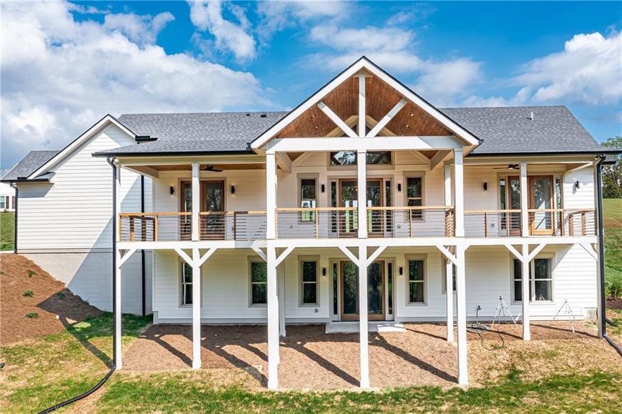 Exterior details and patio area of a home in , Blairsville (Image 45).