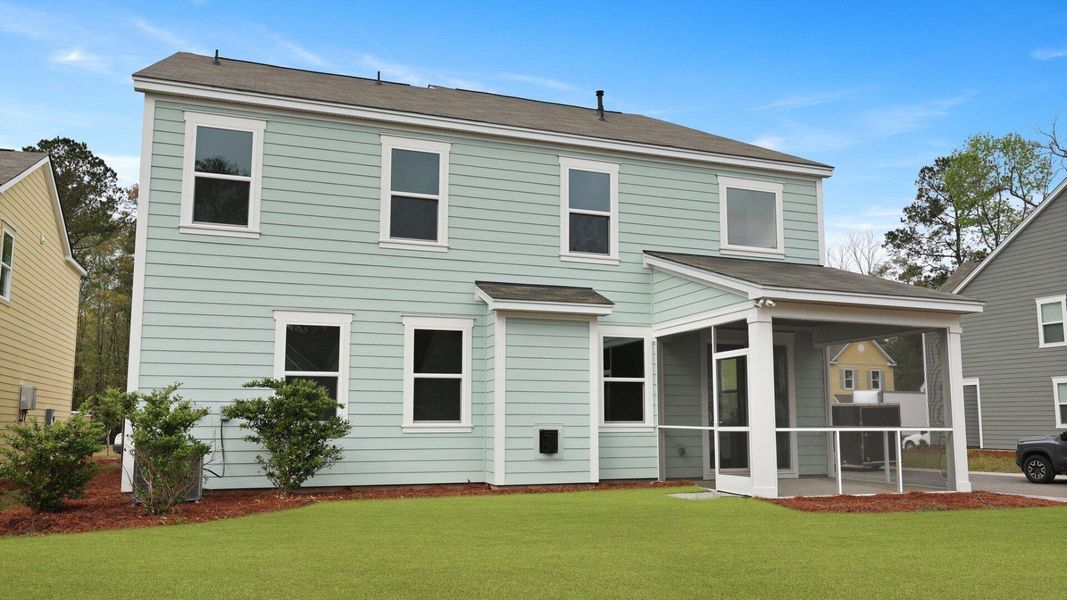 Exterior details and patio area of a home in Founders Corner, Summerville (Image 29).