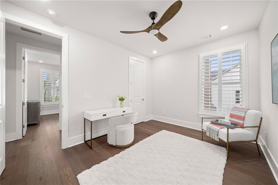 Furnished interior view inside a new home in Manning on the Square, Alpharetta (Image 36).
