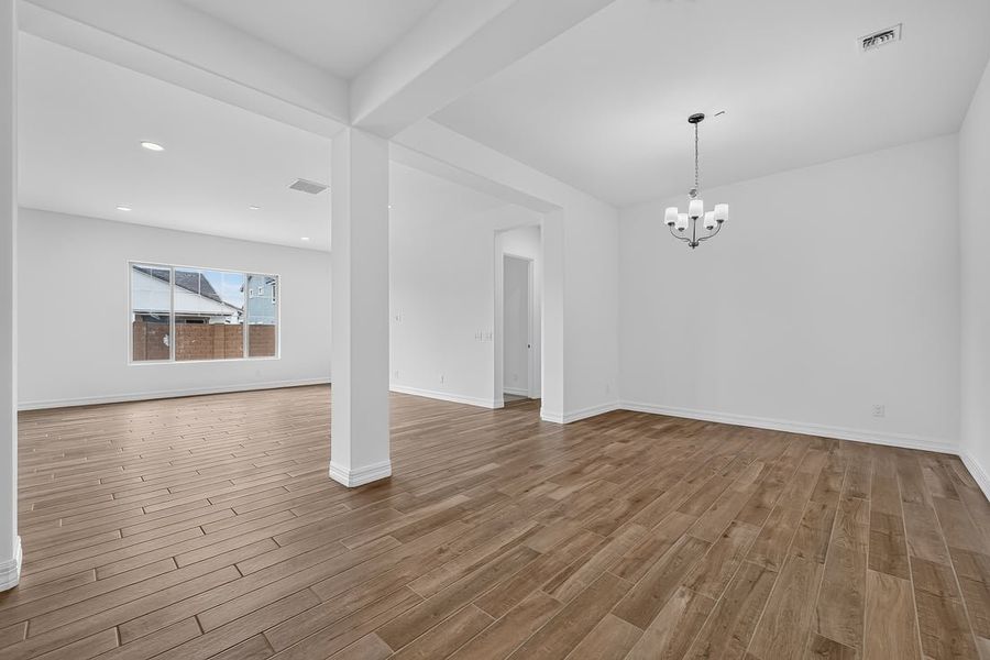 Representative unfurnished interior of a home built from the Ramsey by Taylor Morrison in Ellsworth Ranch, Queen Creek (Image 16). Representative unfurnished interior of a home built from the Ramsey by Taylor Morrison in Ellsworth Ranch, Queen Creek (Image 16).