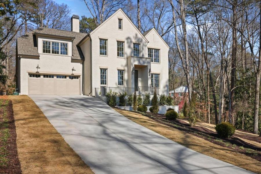 Front exterior of a new home in , Atlanta, GA, highlighting curb appeal (Image 1). Front exterior of a new home in , Atlanta, GA, highlighting curb appeal (Image 1).