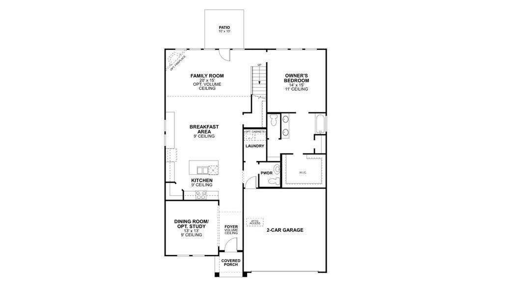 2D floor plan layout of this home in Lilyana, Celina, TX (Image 4). 2D floor plan layout of this home in Lilyana, Celina, TX (Image 4).