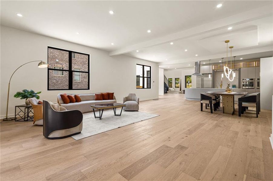 Furnished interior view inside a new home in , Atlanta (Image 30).