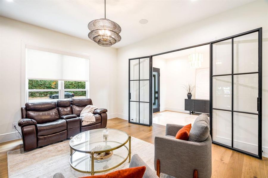 Furnished interior view inside a new home in , Dallas (Image 34).