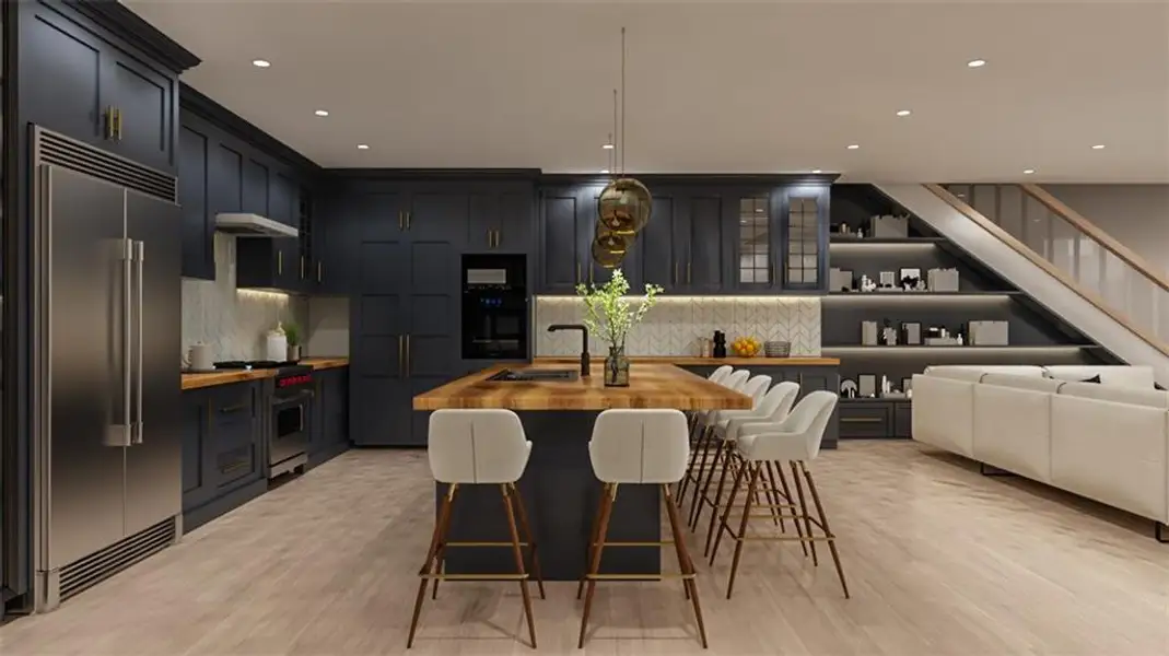 Furnished interior view inside a new home in , Atlanta (Image 42).