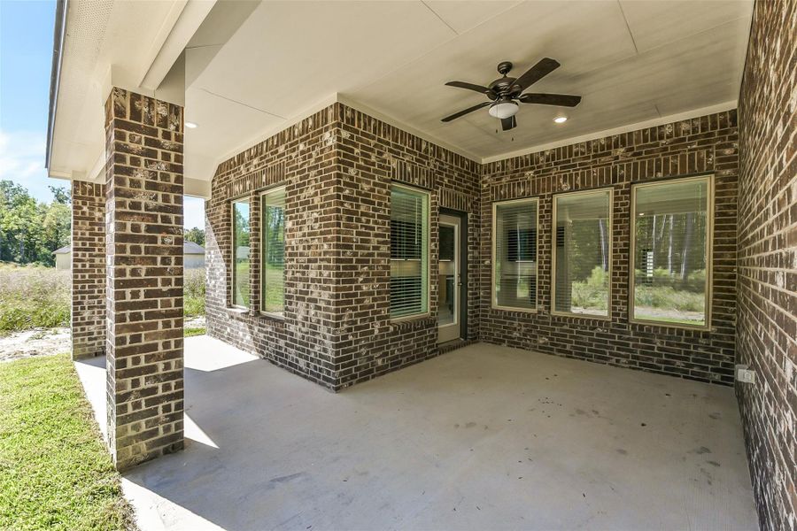 Exterior details and patio area of a home in Encino Estates, Dayton (Image 2). Exterior details and patio area of a home in Encino Estates, Dayton (Image 2).