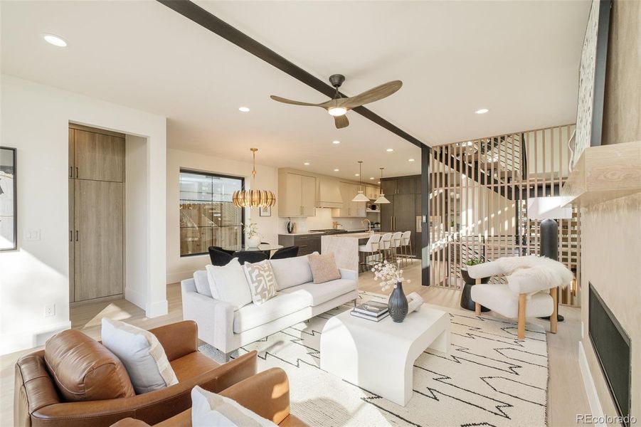 Furnished interior view inside a new home in , Denver (Image 14). Furnished interior view inside a new home in , Denver (Image 14).