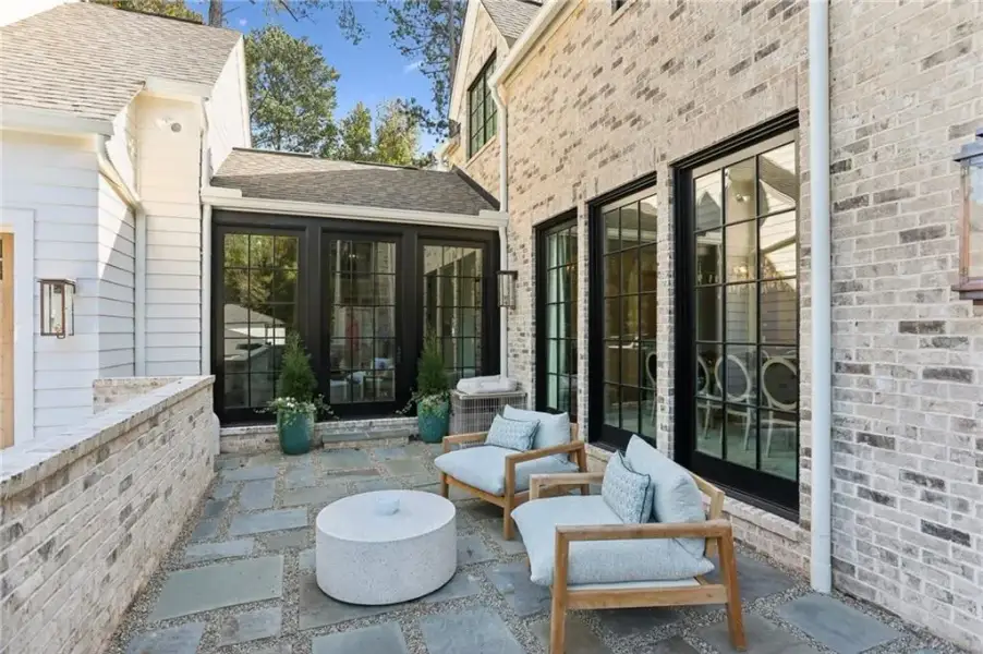 Exterior details and patio area of a home in , Atlanta (Image 3).