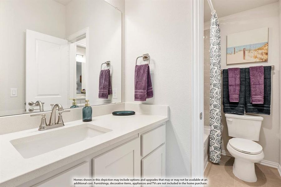 Furnished interior view inside a new home in ArrowBrooke, Aubrey (Image 12).