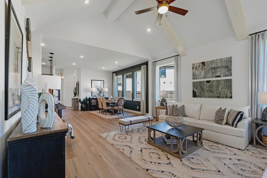 Representative furnished interior of a home built from the Orlando by Chesmar Homes in Brookewater 45's, Rosenberg (Image 25).