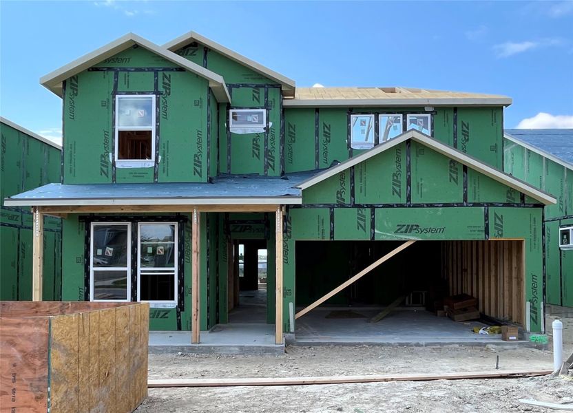 In-progress construction of a new home in Wellspring, Hutto, TX (Image 24). In-progress construction of a new home in Wellspring, Hutto, TX (Image 24).