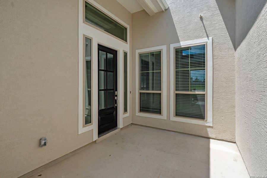 Exterior details and patio area of a home in , San Antonio (Image 4). Exterior details and patio area of a home in , San Antonio (Image 4).