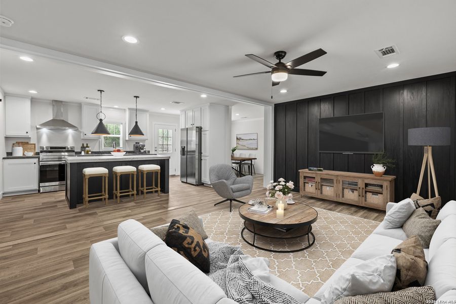 Furnished interior view inside a new home in , Devine (Image 4).