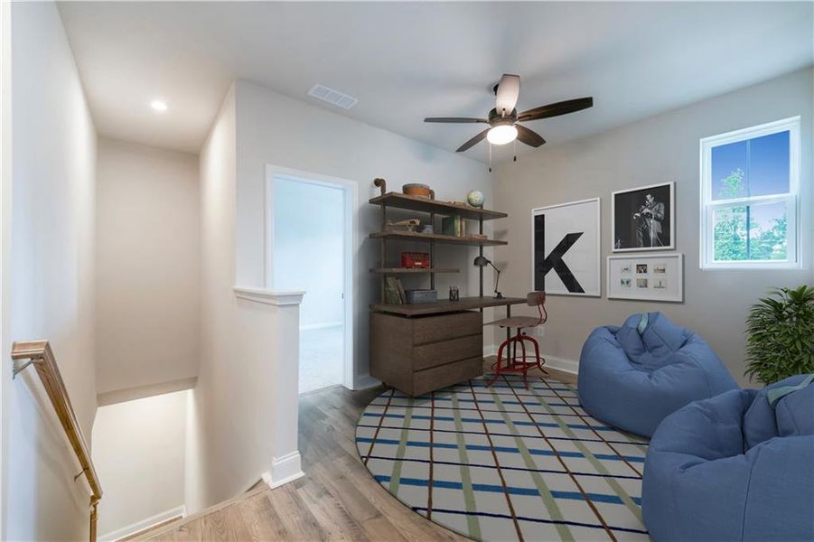 Furnished interior view inside a new home in Easton Walk, Lawrenceville (Image 25).