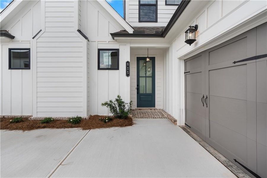 Exterior details and patio area of a home in Promenade at Sawnee Village, Cumming (Image 4).