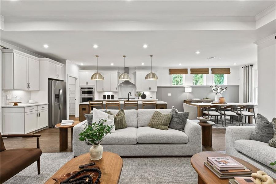 Furnished interior view inside a new home in Watermist at Mirror Lake, Villa Rica (Image 36).