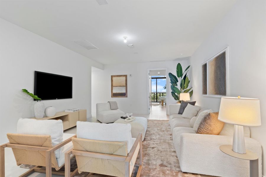 Furnished interior view inside a new home in Casamar, Pompano Beach (Image 14). Furnished interior view inside a new home in Casamar, Pompano Beach (Image 14).