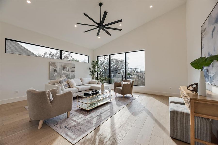 Furnished interior view inside a new home in , Dallas (Image 28).