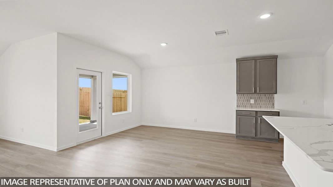 Representative unfurnished interior of a home built from the Texas Cali by D.R. Horton in Chapel Lakes, Montgomery (Image 13).