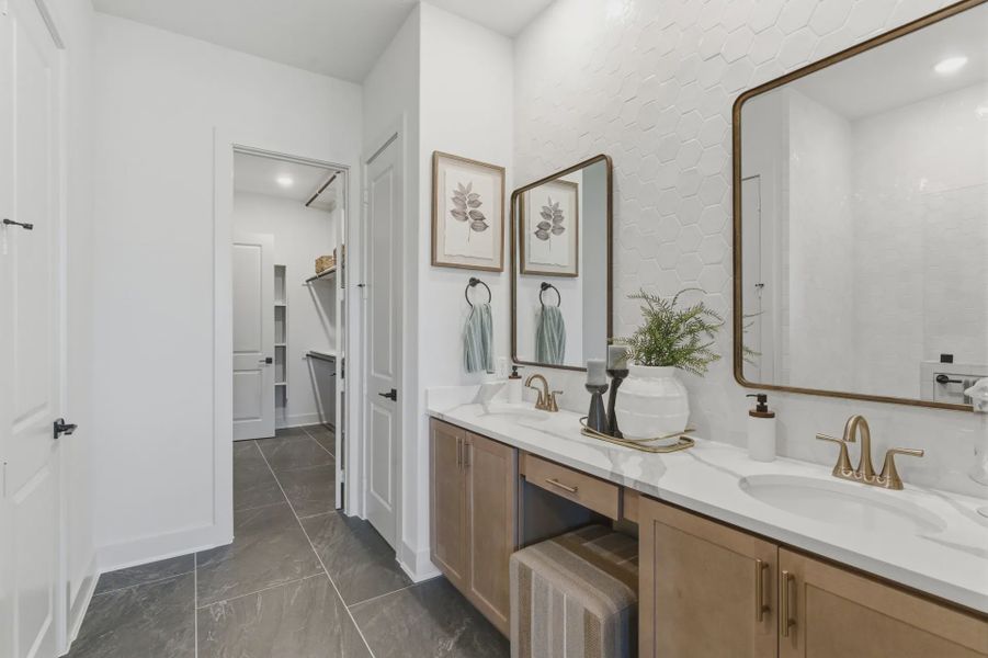 Furnished interior view inside a new home in Prominence Urban, San Antonio (Image 13).