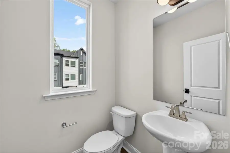 Second floor powder room