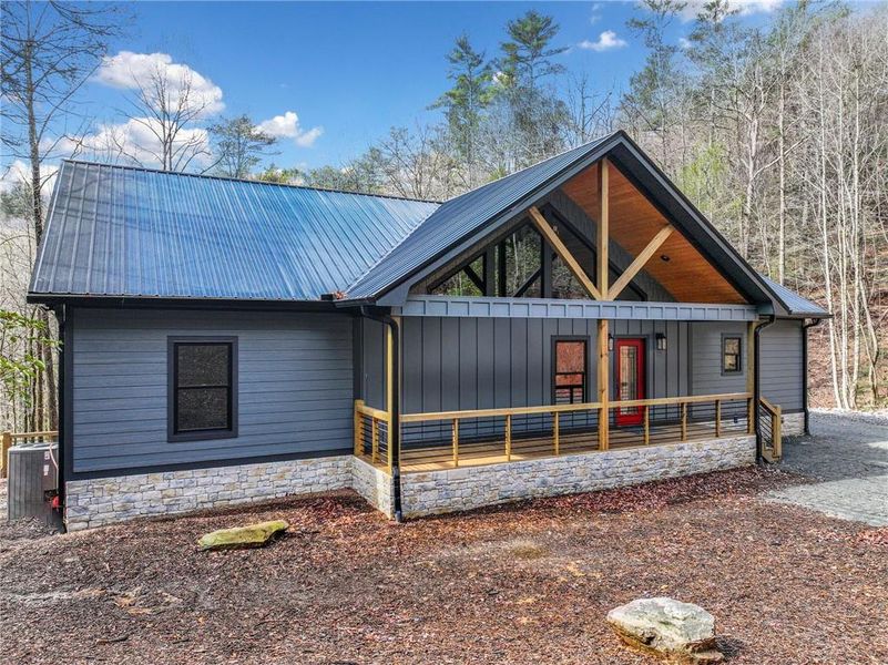 Exterior details and patio area of a home in , Ellijay (Image 26). Exterior details and patio area of a home in , Ellijay (Image 26).