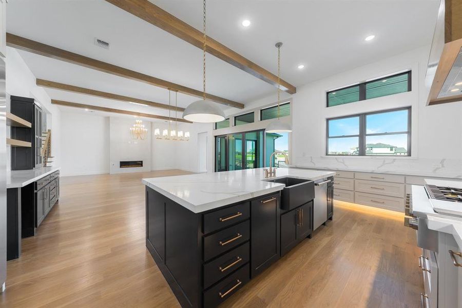 Furnished interior view inside a new home in The Resort on Eagle Mt. Lake, Fort Worth (Image 14). Furnished interior view inside a new home in The Resort on Eagle Mt. Lake, Fort Worth (Image 14).