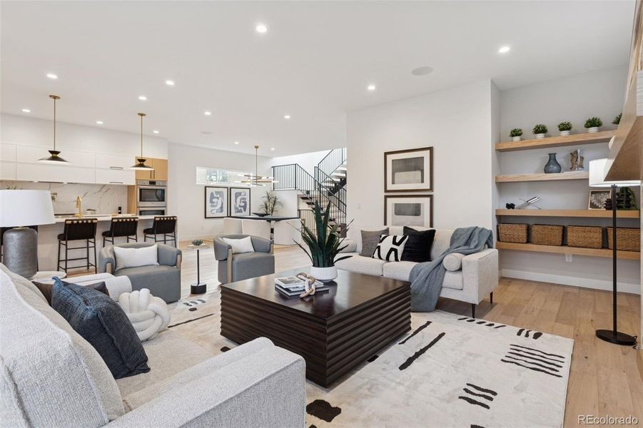 Furnished interior view inside a new home in , Denver (Image 16).