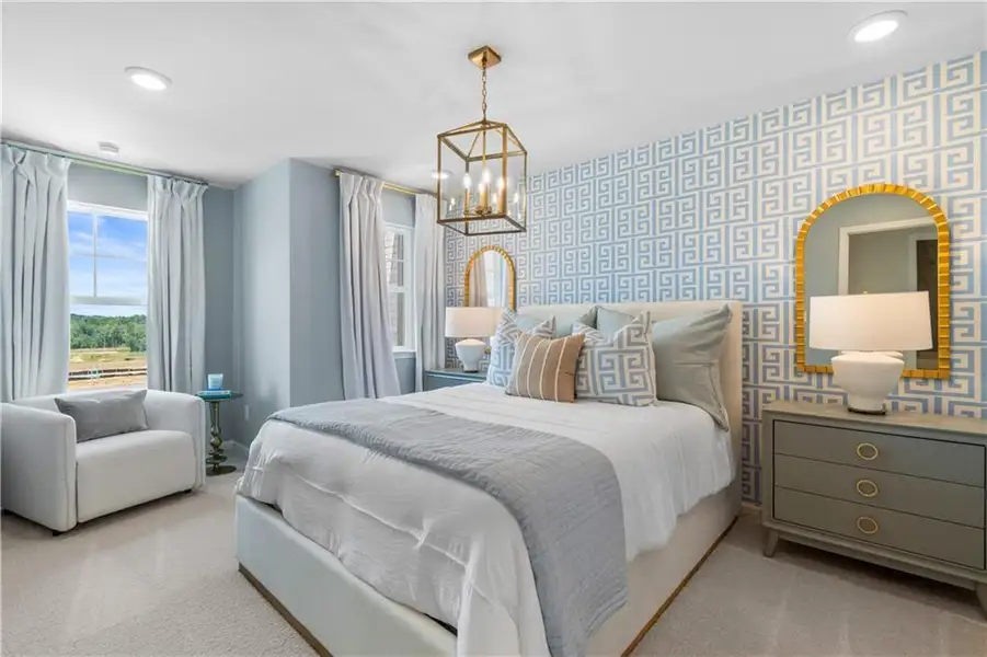 Furnished interior view inside a new home in Langley Overlook, Loganville (Image 10). Furnished interior view inside a new home in Langley Overlook, Loganville (Image 10).