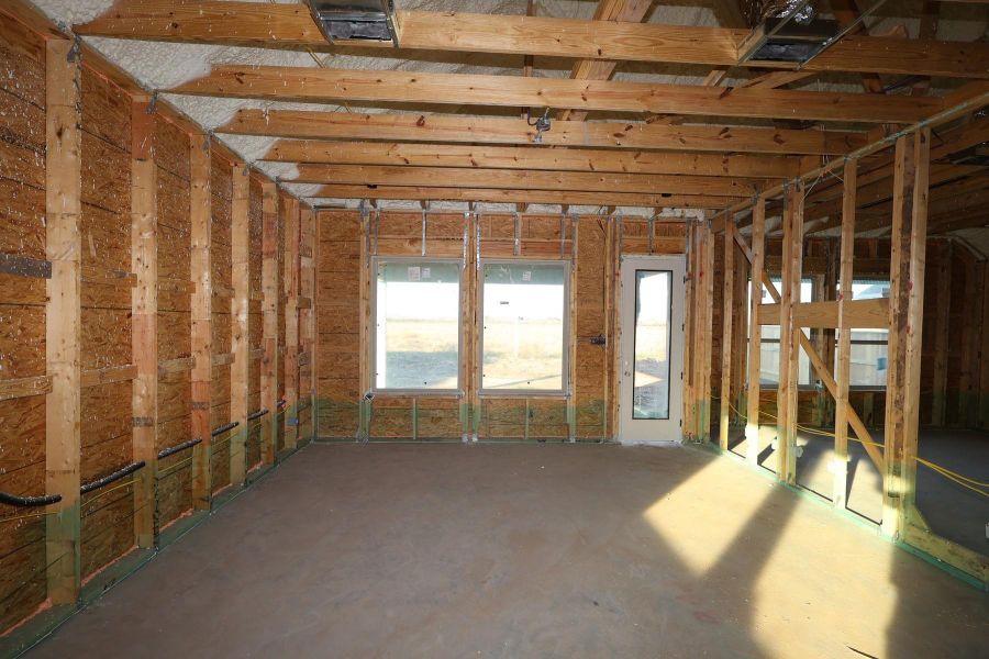 In-progress construction of a new home in Meridiana 45' Homesites, Manvel, TX (Image 9).