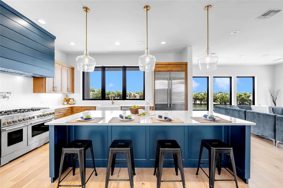 Furnished interior view inside a new home in , Marble Falls (Image 6).