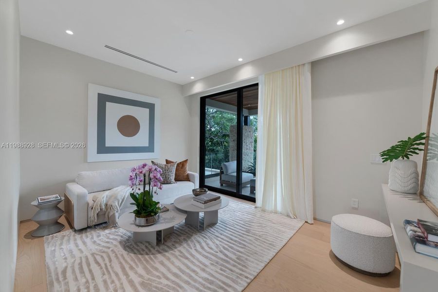 Furnished interior view inside a new home in , Miami (Image 60).