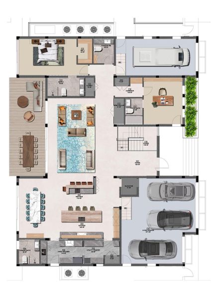 2D floor plan layout of this home in , Fort Lauderdale, FL (Image 5).