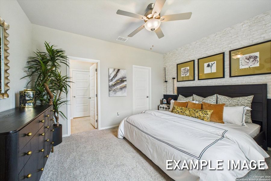 Furnished interior view inside a new home in Agave, San Antonio (Image 19).