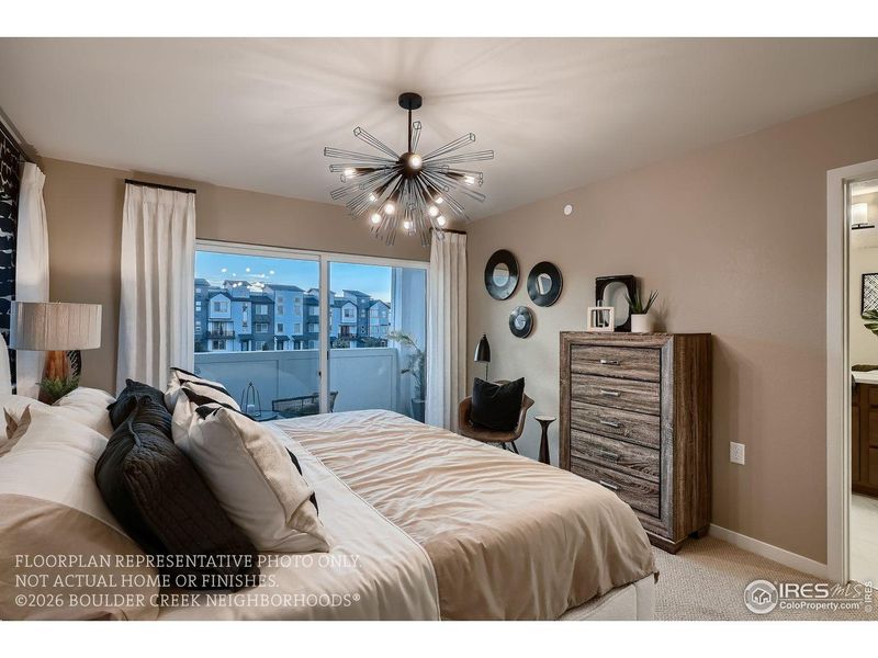 Furnished interior view inside a new home in Baseline, Broomfield (Image 26).