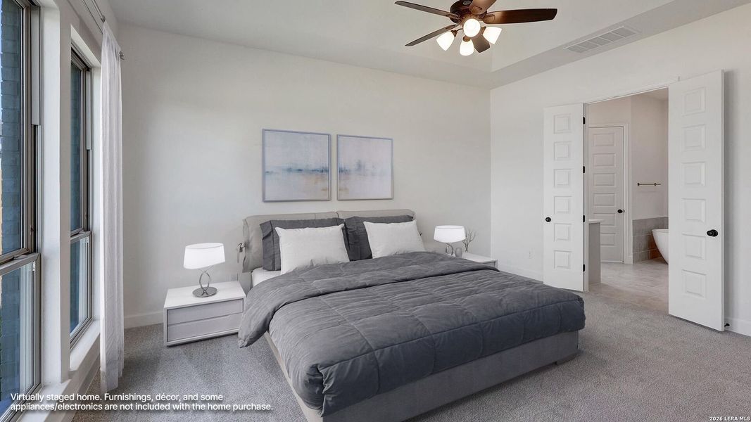Furnished interior view inside a new home in Ladera, San Antonio (Image 9).
