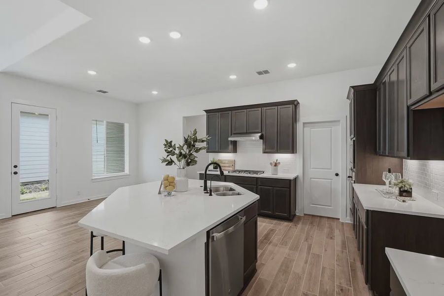 Furnished interior view inside a new home in The Crossvine, Schertz (Image 8).