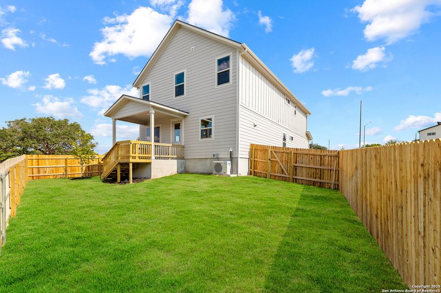 Front exterior of a new home in Trilogy Grove, Leon Valley, TX, highlighting curb appeal (Image 1). Front exterior of a new home in Trilogy Grove, Leon Valley, TX, highlighting curb appeal (Image 1).