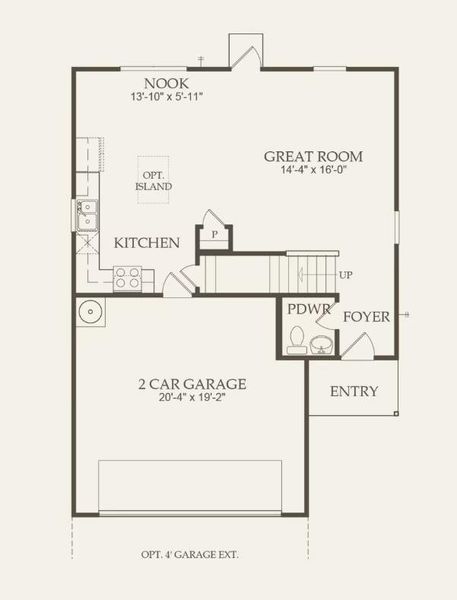 Centex Homes, Pierce floor plan