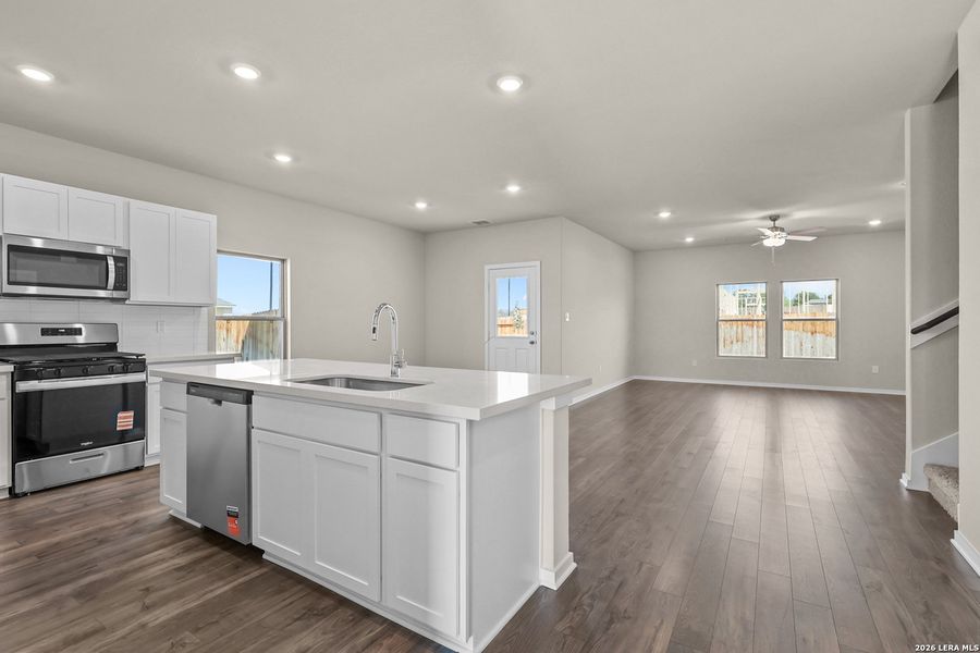 Furnished interior view inside a new home in Summerlin, San Antonio (Image 11).