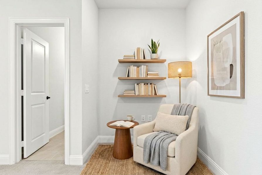 Furnished interior view inside a new home in Willow Grove Townhomes, Melissa (Image 13). Furnished interior view inside a new home in Willow Grove Townhomes, Melissa (Image 13).