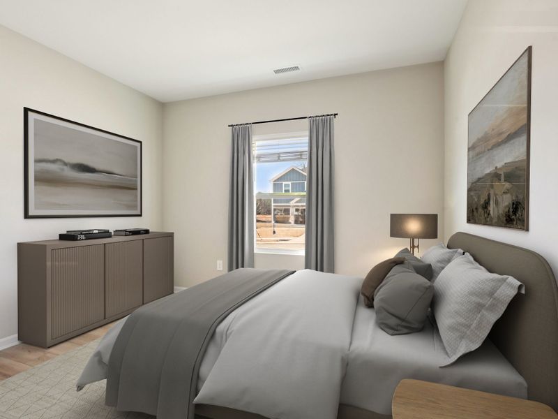 Furnished interior view inside a new home in Watkins Glen, Raleigh (Image 10). Furnished interior view inside a new home in Watkins Glen, Raleigh (Image 10).