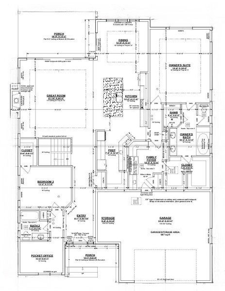 2D floor plan layout for the Ellington by View Homes in Jackson Creek North, Monument, CO (Image 2). 2D floor plan layout for the Ellington by View Homes in Jackson Creek North, Monument, CO (Image 2).