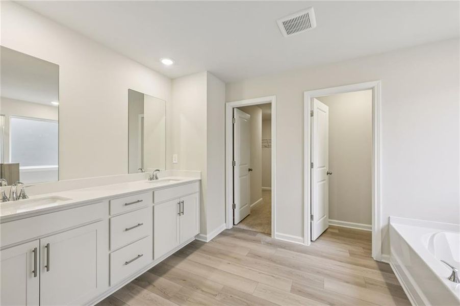 Furnished interior view inside a new home in Parkside at Grayson, Grayson (Image 13).