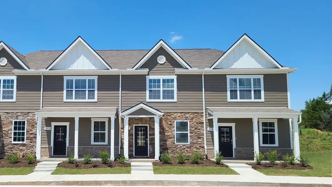 Front exterior of a new home in Campbell Place, Lebanon, TN, highlighting curb appeal (Image 25).