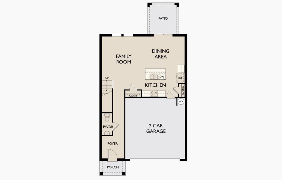 2D floor plan layout for the Voyager by Starlight Homes in Oakfield Lakes, Parrish, FL (Image 3).