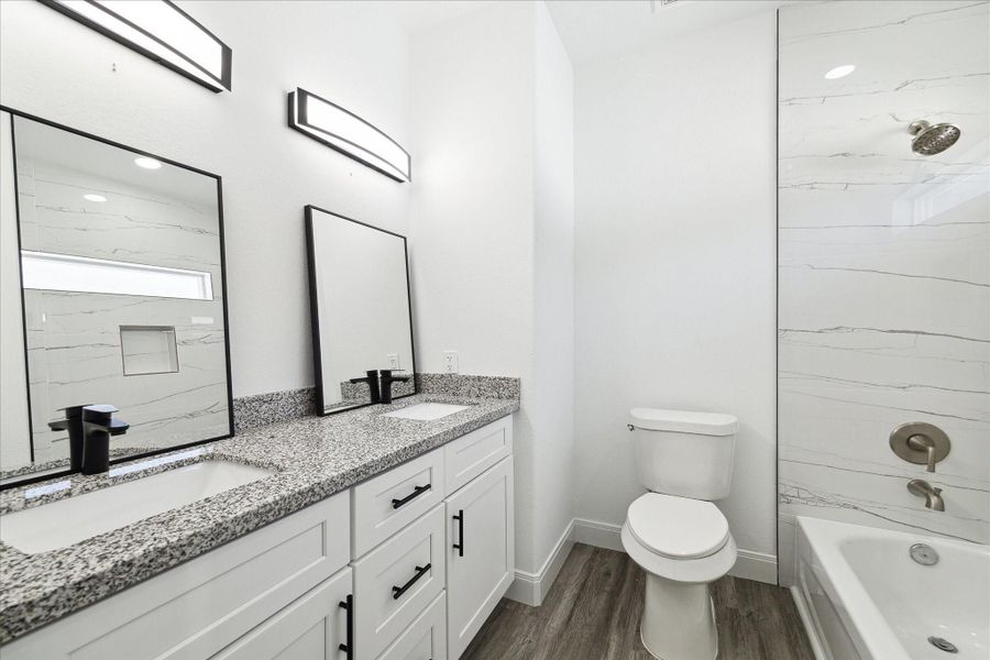 Furnished interior view inside a new home in , Wharton (Image 4).