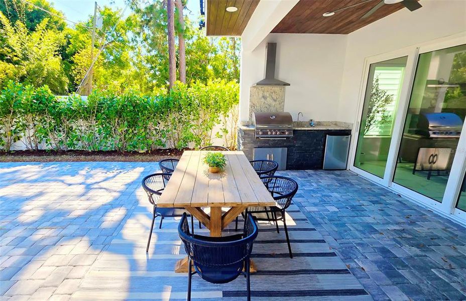 Exterior details and patio area of a home in , Sarasota (Image 35).