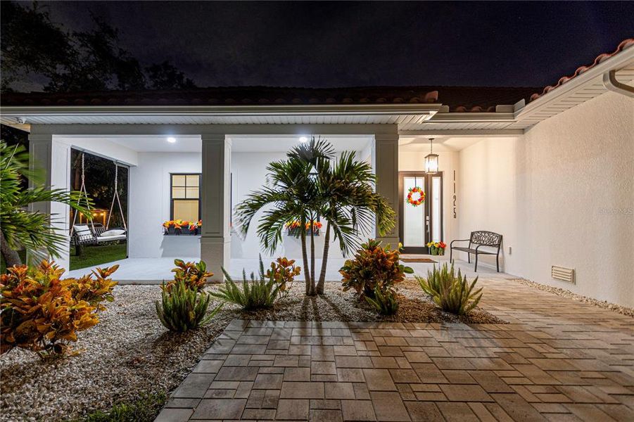 Front exterior of a new home in , Tarpon Springs, FL, highlighting curb appeal (Image 26).