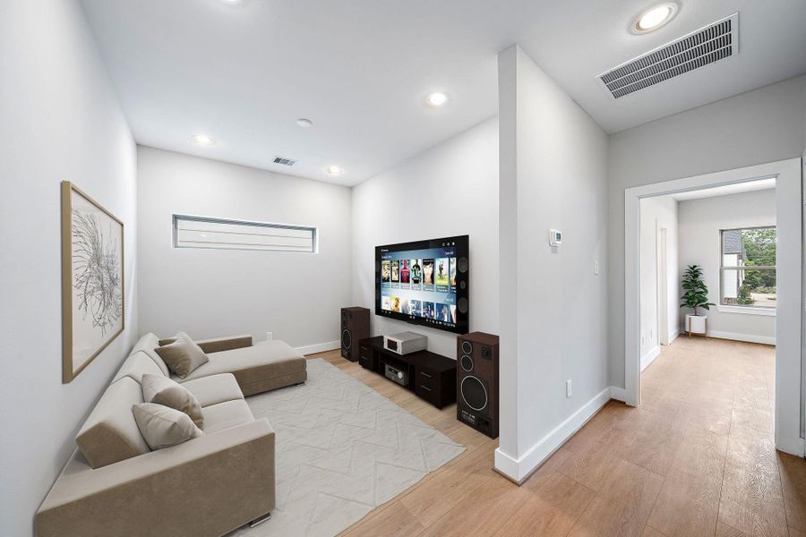 Furnished interior view inside a new home in , Houston (Image 16).
